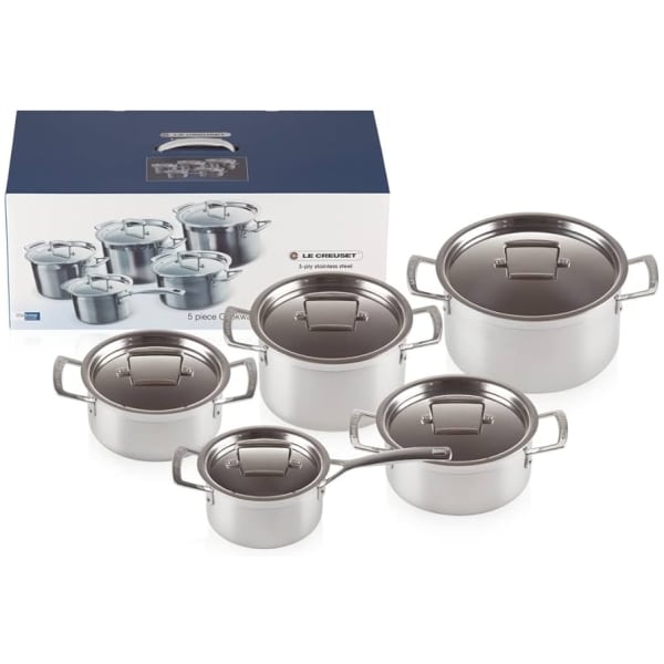 Le Creuset Set 5 ks nerezových hrnců