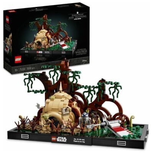 LEGO Star Wars 75330 Trénink Jediho na planetě Dagobah diorama