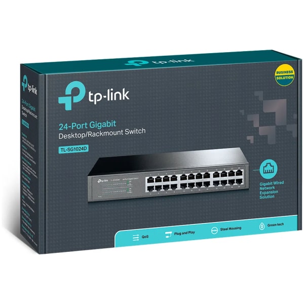 TP-Link switch TL-SG1024 back view