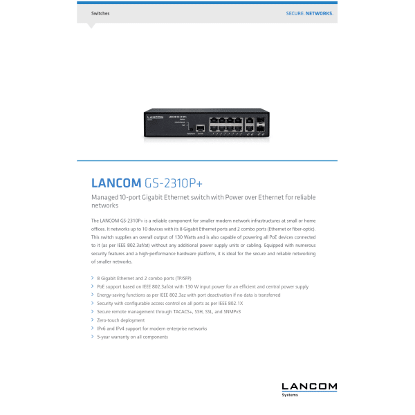 LANCOM GS-2310P+ Obrazek 2