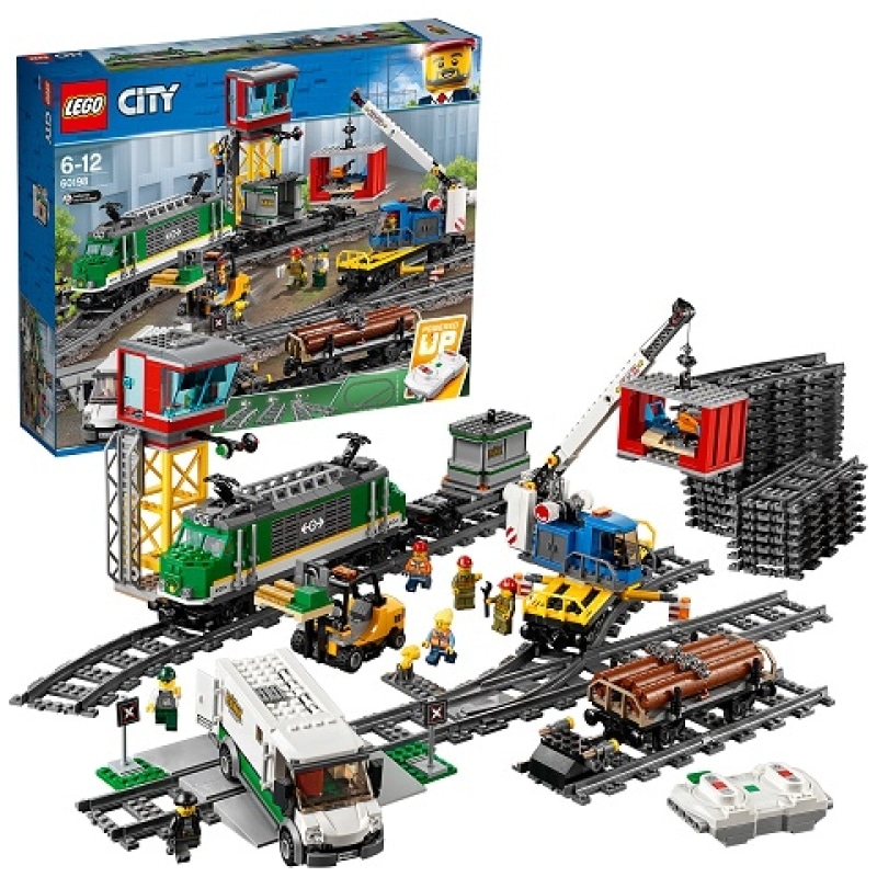 stavebnica lego city 60198 vlakova suprava na nakladnu dopravu dde577