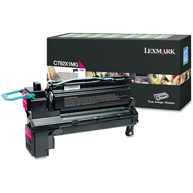 toner lexmark c792x1mg purpurovy c12c34