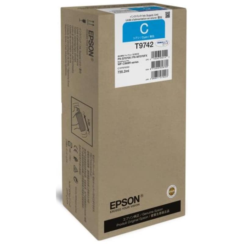 Atramentova kazeta Epson T9742 Cyan XXLgdht